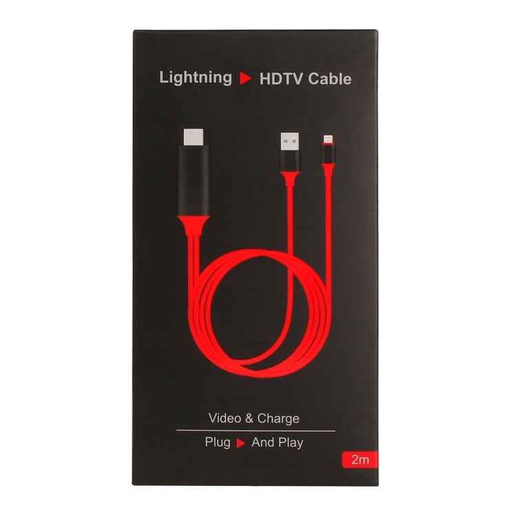 8 Pin Male to HDMI & USB Male Adapter Cable, Length: 2m, 8 Pin Male