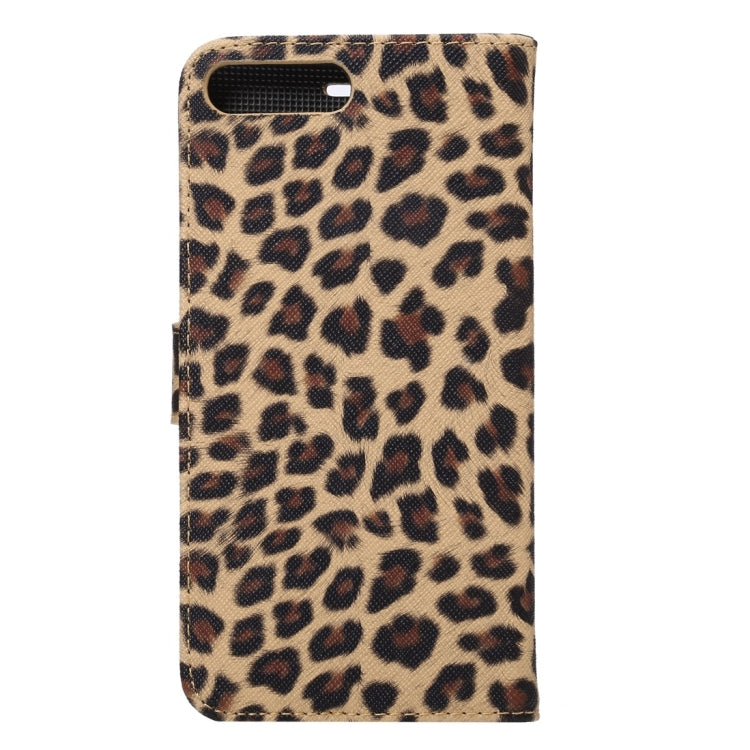 For iPhone 8 Plus & 7 Plus Leopard Texture Horizontal Flip Leather Case with Holder & Card Slots & Wallet