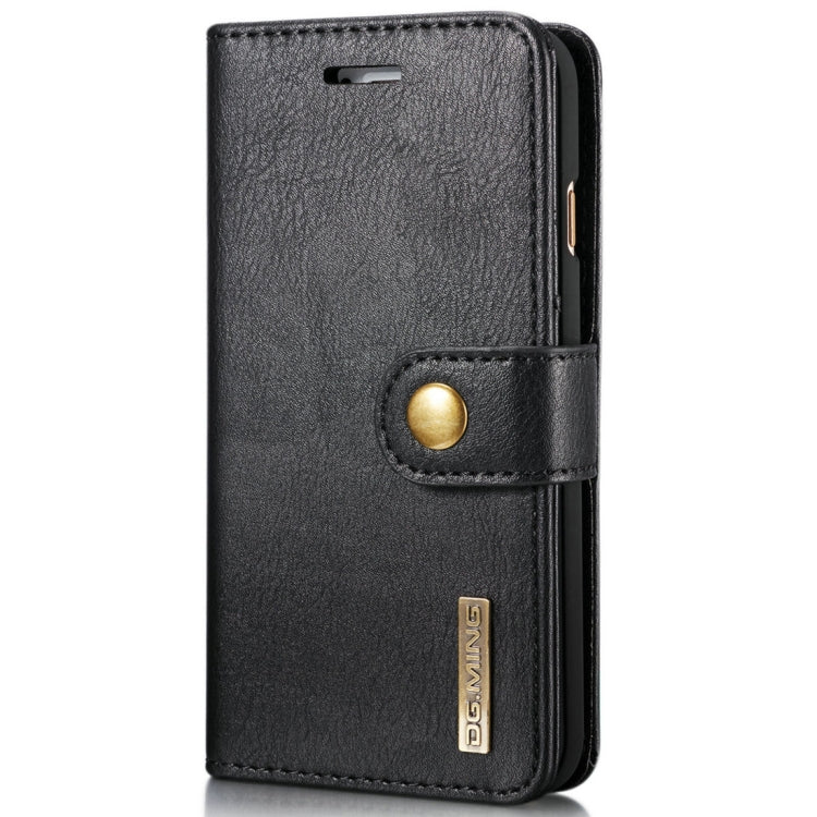 DG.MING for iPhone 8 & 7 Crazy Horse Texture Horizontal Flip Detachable Magnetic Protective Case with Holder & Card Slots & Wallet