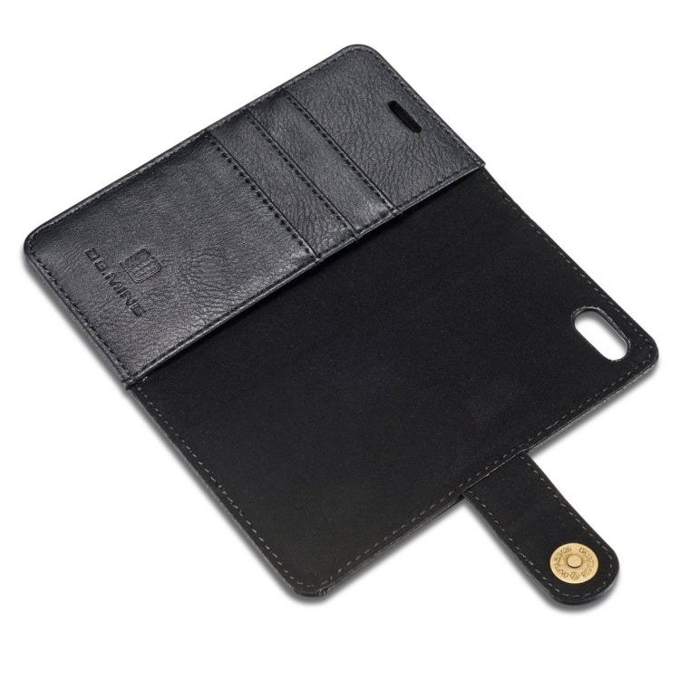 DG.MING for iPhone 8 & 7 Crazy Horse Texture Horizontal Flip Detachable Magnetic Protective Case with Holder & Card Slots & Wallet