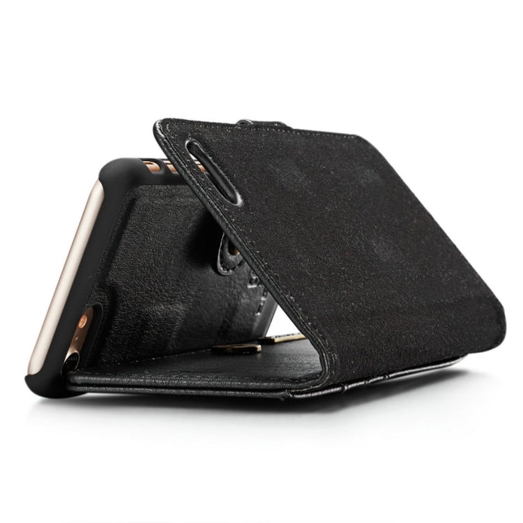 DG.MING for iPhone 8 & 7 Crazy Horse Texture Horizontal Flip Detachable Magnetic Protective Case with Holder & Card Slots & Wallet