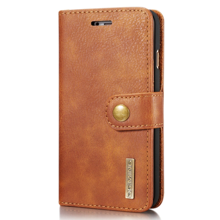 DG.MING for iPhone 8 & 7 Crazy Horse Texture Horizontal Flip Detachable Magnetic Protective Case with Holder & Card Slots & Wallet, iPhone 8 & 7