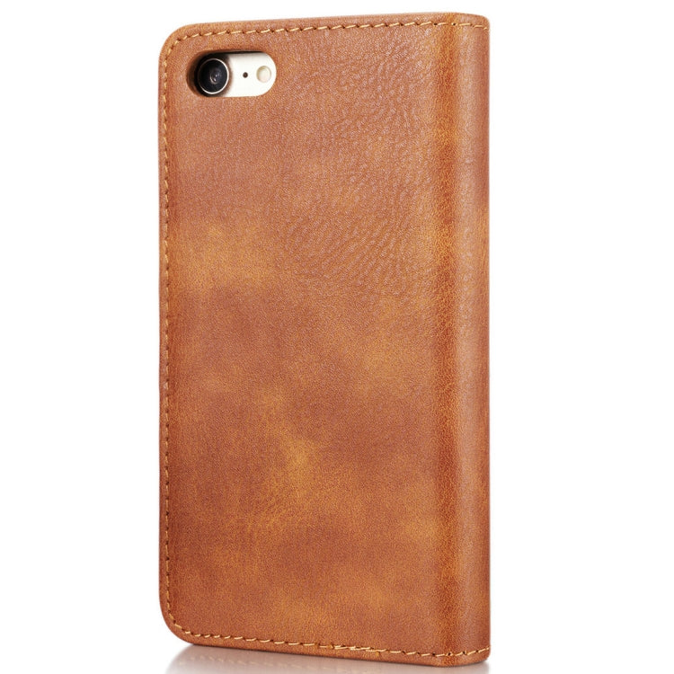 DG.MING for iPhone 8 & 7 Crazy Horse Texture Horizontal Flip Detachable Magnetic Protective Case with Holder & Card Slots & Wallet, iPhone 8 & 7