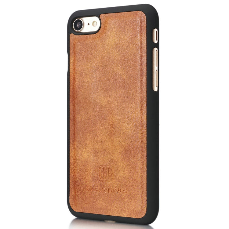 DG.MING for iPhone 8 & 7 Crazy Horse Texture Horizontal Flip Detachable Magnetic Protective Case with Holder & Card Slots & Wallet, iPhone 8 & 7