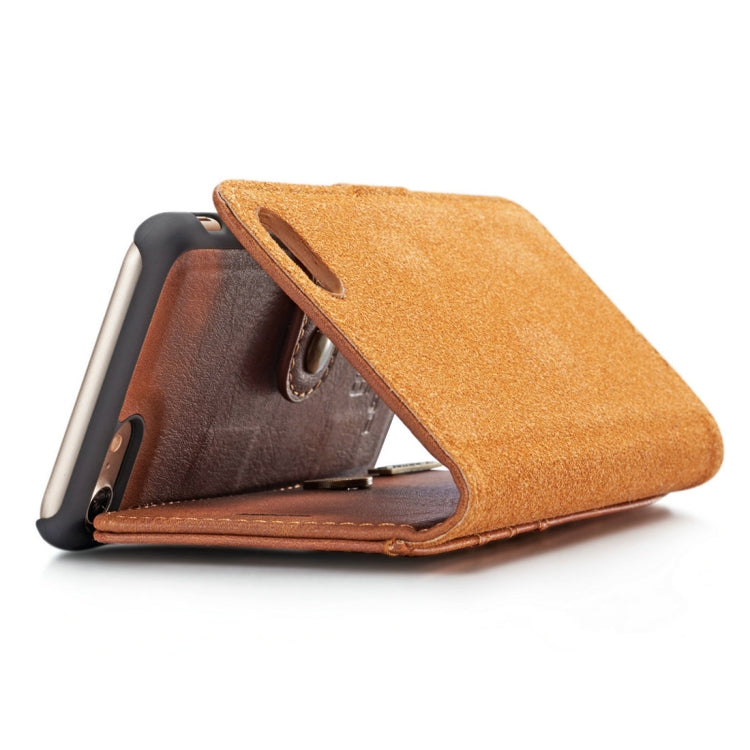 DG.MING for iPhone 8 & 7 Crazy Horse Texture Horizontal Flip Detachable Magnetic Protective Case with Holder & Card Slots & Wallet, iPhone 8 & 7