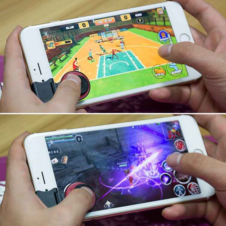 A9 Direct Mobile Clip Games Joystick Artifact Hand Travel Button Sucker with Ring Holder for iPhone, Android Phone, Tablet, A9 Gold, A9 REd, A9 Silver