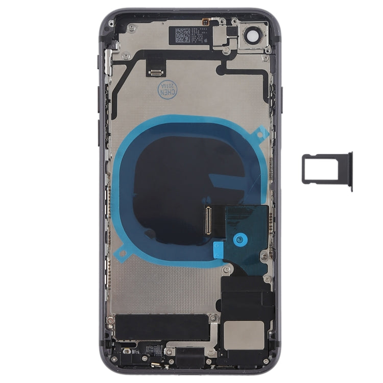 Battery Back Cover Assembly with Side Keys & Vibrator & Speaker Ringer Buzzer & Power Button + Volume Button Flex Cable & Card Tray for iPhone 8, For iPhone 8, For iPhone 8 (Full Assembly) - BSPART