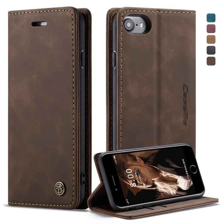 CaseMe-013 Multifunctional Retro Frosted Horizontal Flip Leather Case for iPhone 7 / 8, with Card Slot & Holder & Wallet, For iPhone 7 / 8