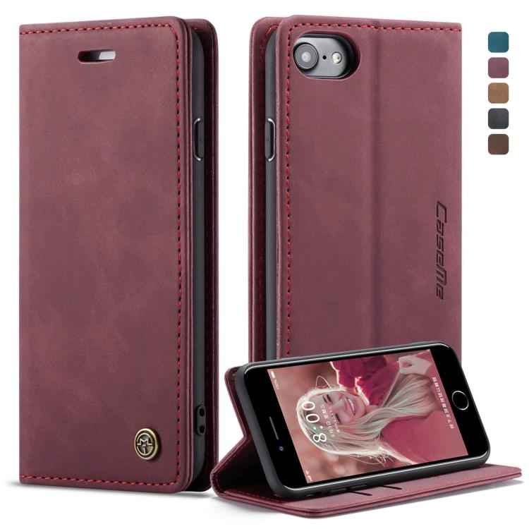 CaseMe-013 Multifunctional Retro Frosted Horizontal Flip Leather Case for iPhone 7 / 8, with Card Slot & Holder & Wallet, For iPhone 7 / 8