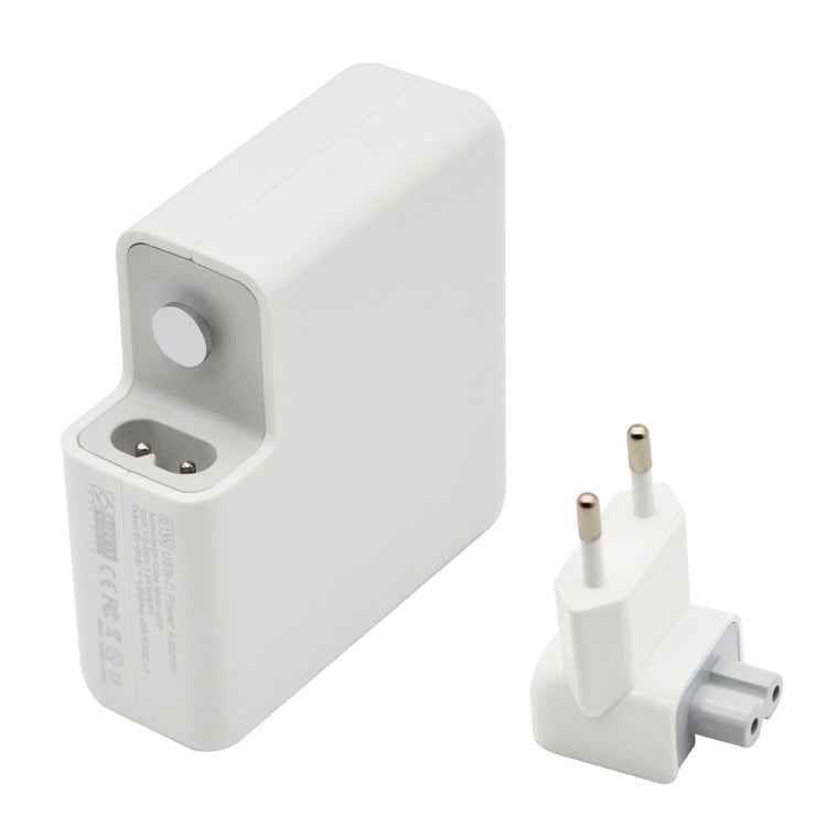 61W Type-C Power Adapter with 1.8m Cable, EU Plug