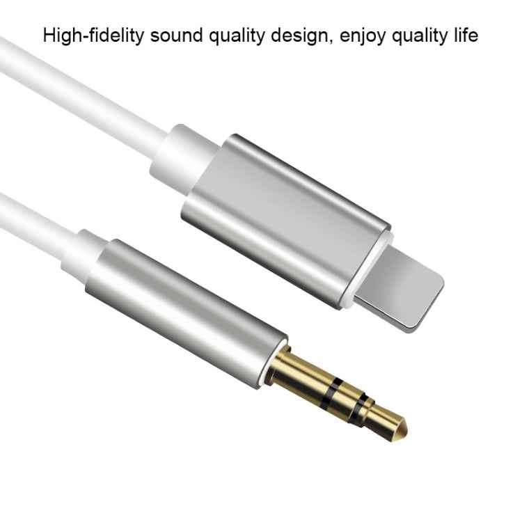 8 Pin to 3.5mm AUX Audio Adapter Cable, Length: 1m