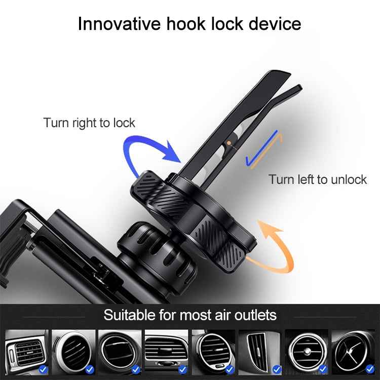 USAMS US-ZJ058 Retractable Gravity Car Holder for 4.7 - 7 inch Smartphones