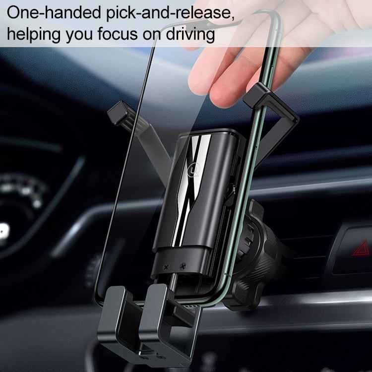 USAMS US-ZJ058 Retractable Gravity Car Holder for 4.7 - 7 inch Smartphones