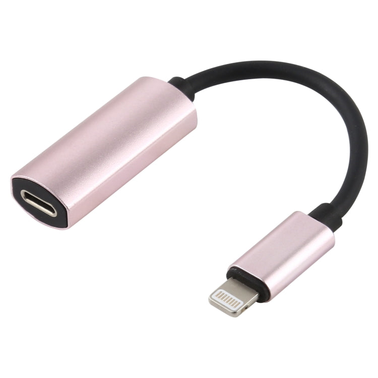 2 in 1 8 Pin Male to Dual 8 Pin Female Charging and Listening to Music Audio Earphone Adapter, Compatible with All IOS Systems