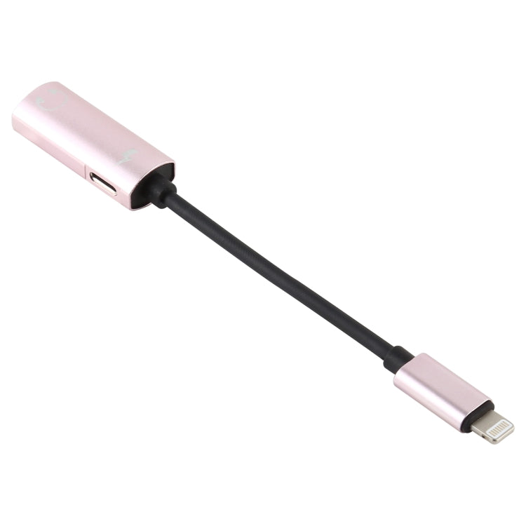 2 in 1 8 Pin Male to Dual 8 Pin Female Charging and Listening to Music Audio Earphone Adapter, Compatible with All IOS Systems