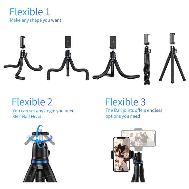 APEXEL APL-JJ10 Mobile SLR Sports Camera Live Broadcast Universal Octopus Tripod Bracket