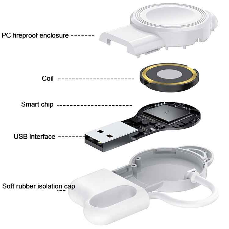 adj-983 Portable Magnetic Wireless Charger for Apple Watch