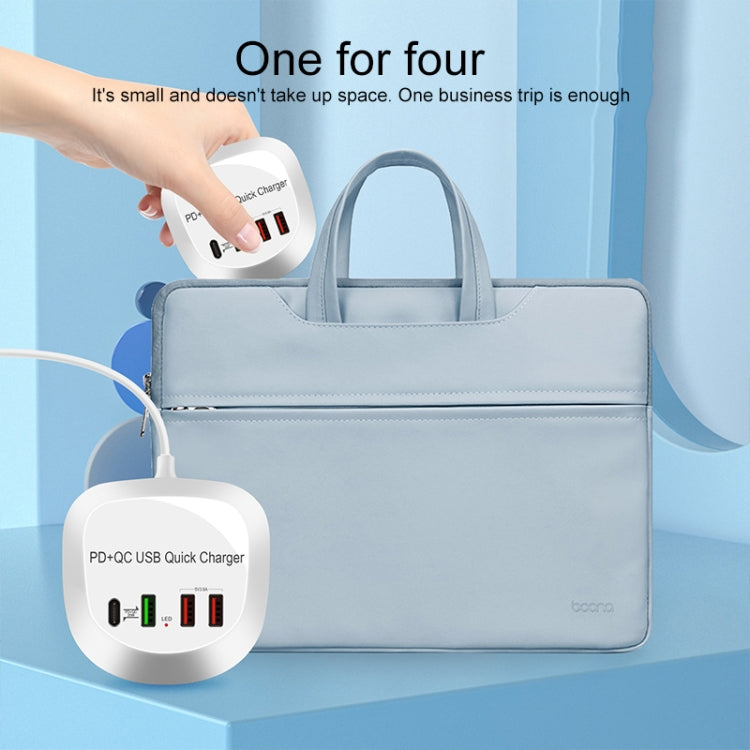 WLX-T3P 4 In 1 PD + QC Multi-function Smart Fast Charging USB Charger, WLX-T3P EU Plug, WLX-T3P UK Plug, WLX-T3P US Plug, WLX-T3P AU Plug