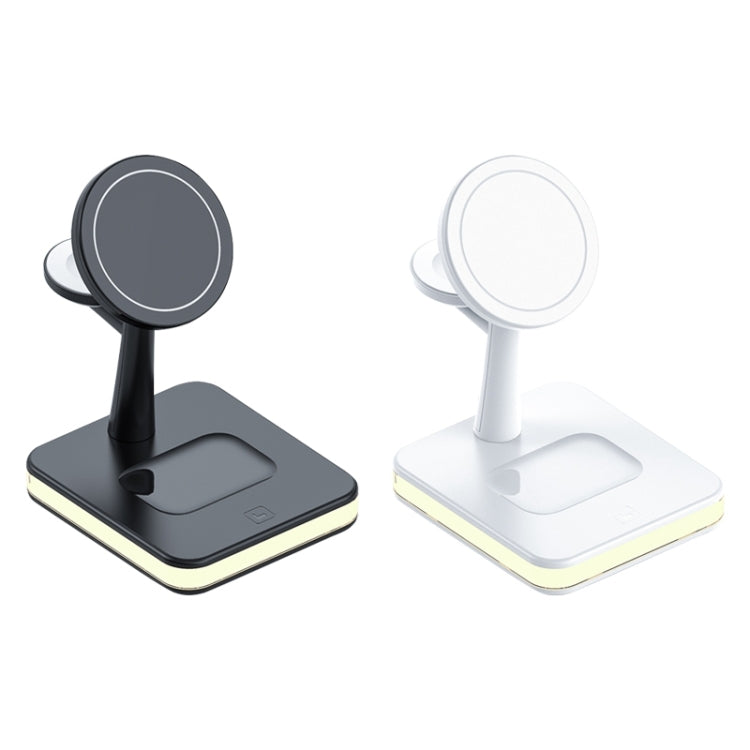 991 3 in 1 15W Electromagnetic Induction Wireless Fast Charging with 360 Degree Rotating Holder, 991