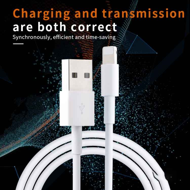 IVON CA19 2.4A USB to 8 Pin Fast Charge Data Cable for iPhone, iPad, Length: 1m