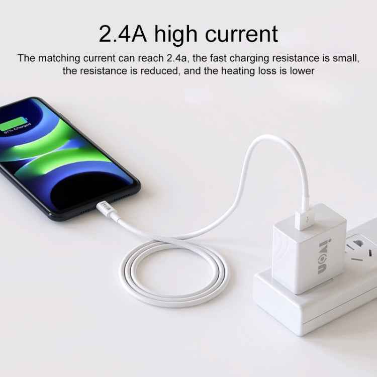 IVON CA70 Micro USB Fast Charging Data Cable, Length: 1m