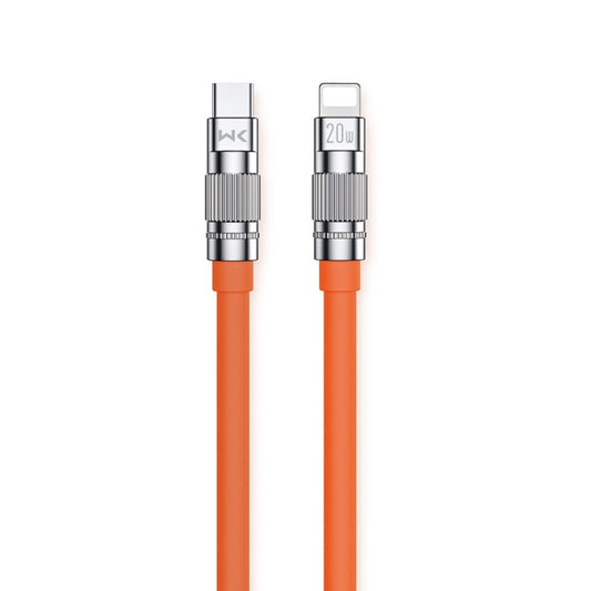 Cable de datos de carga rápida WK WDC-187 Qjie Series de 20 W USB-C/Tipo-C a 8 pines, longitud: 1 m, USB-C/Tipo-C a 8 pines