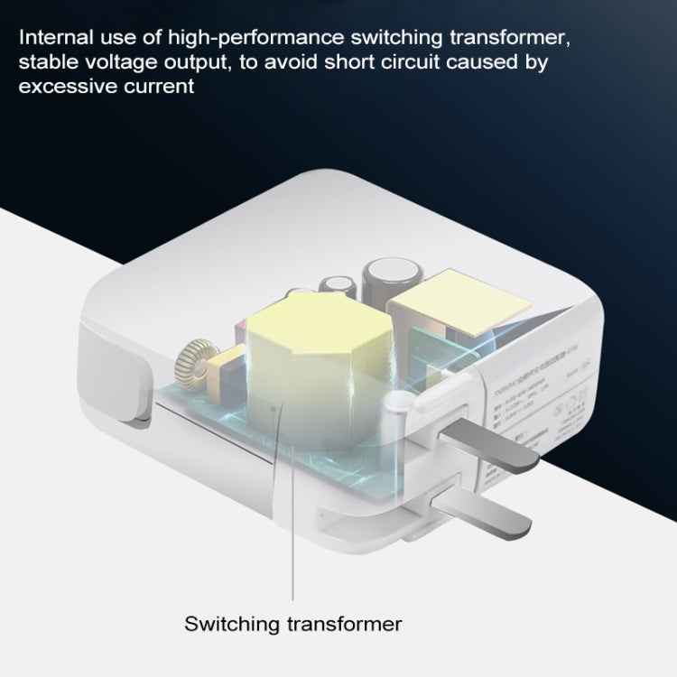 87W Type-C Power Adapter Portable Charger with 1.8m Type-C Charging Cable, AU Plug