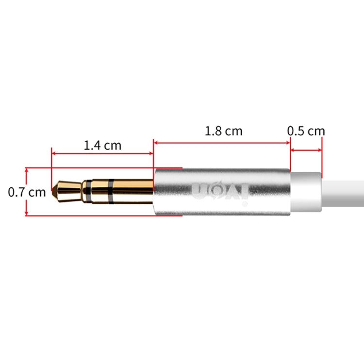 IVON CA55 3.5mm Male to Male AUX Audio Cable, Cable Length: 1m
