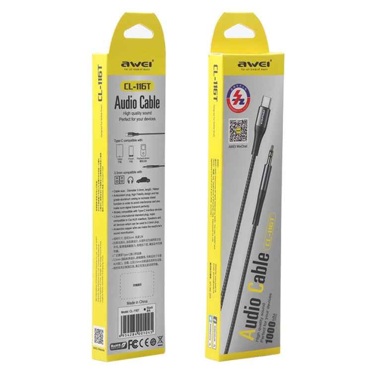 awei CL-116T Type-C / USB-C to 3.5mm Hi-Fi Audio Cable