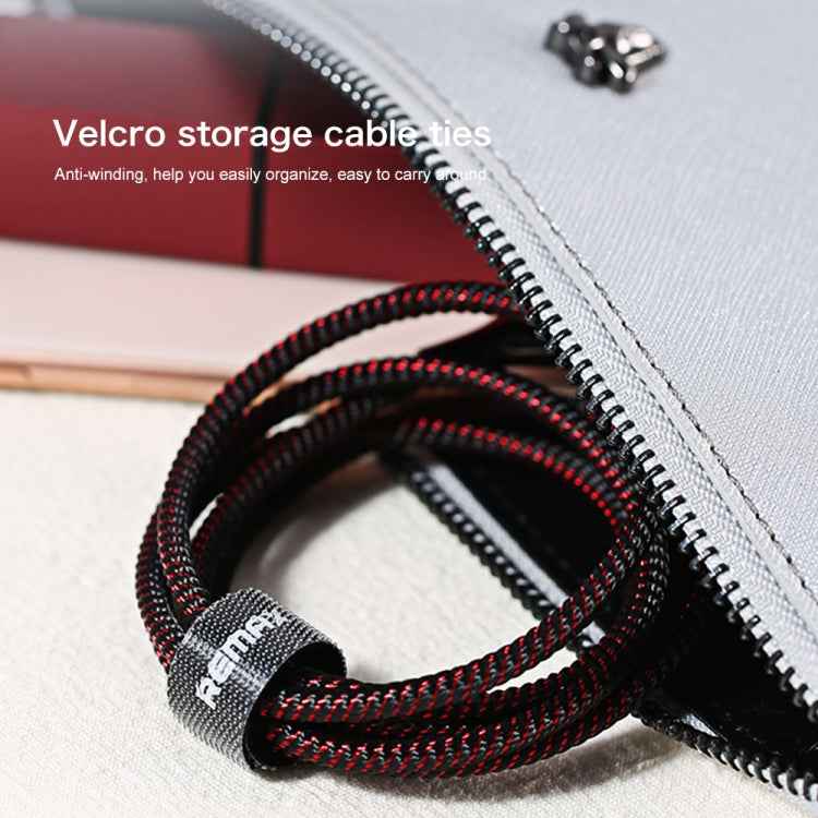 REMAX RC-158m 3A USB to Micro USB Interface Charging + Transmission Magnetic Attraction Polyester Two-color Braided Data Cable, Cable Length: 1m