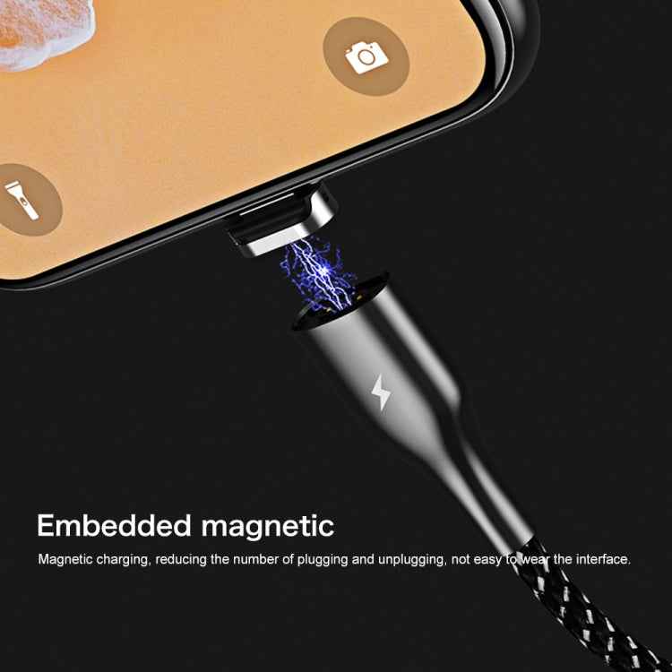 REMAX RC-158m 3A USB to Micro USB Interface Charging + Transmission Magnetic Attraction Polyester Two-color Braided Data Cable, Cable Length: 1m