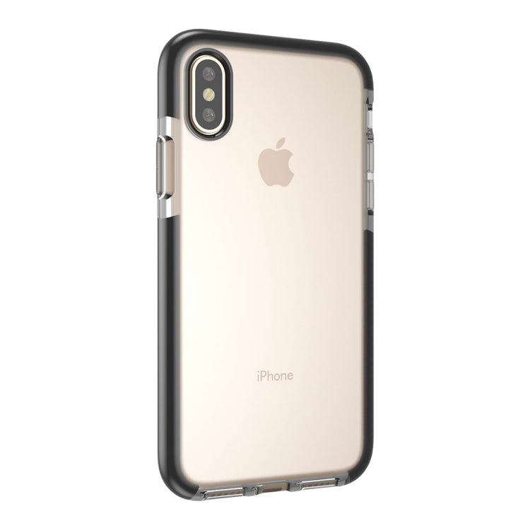 For iPhone X / XS Fashion Transparent Texture Anti-collision TPU Protective Case