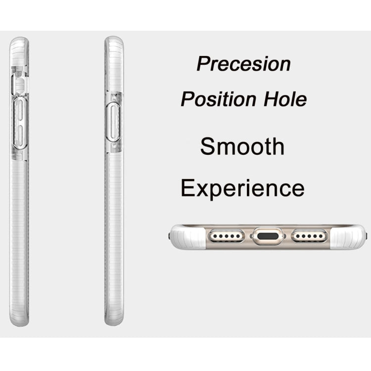 For iPhone X / XS Fashion Transparent Texture Anti-collision TPU Protective Case