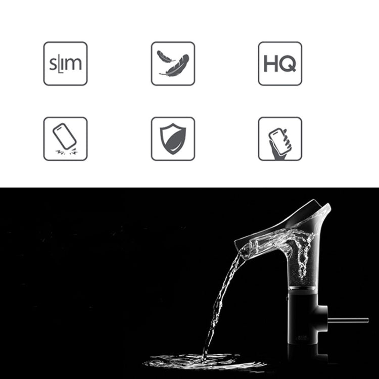 For iPhone X / XS Fashion Transparent Texture Anti-collision TPU Protective Case