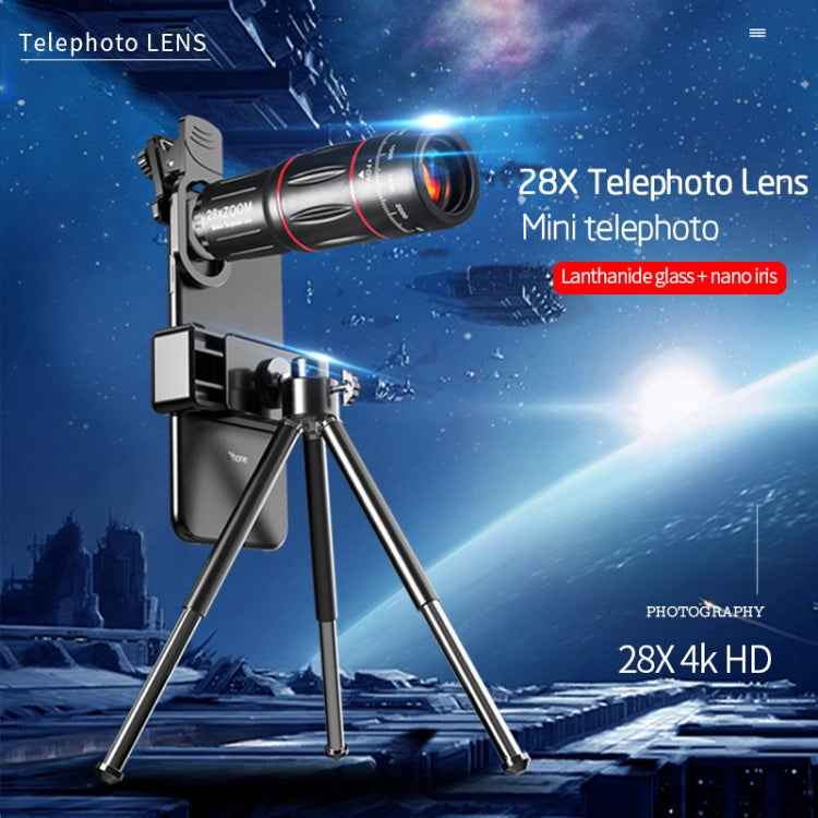 W28-QK Mobile Phone Universal Lens Telescope 28X Big Pocket Set