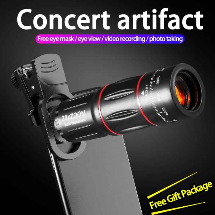 W28-QK Mobile Phone Universal Lens Telescope 28X Big Pocket Set