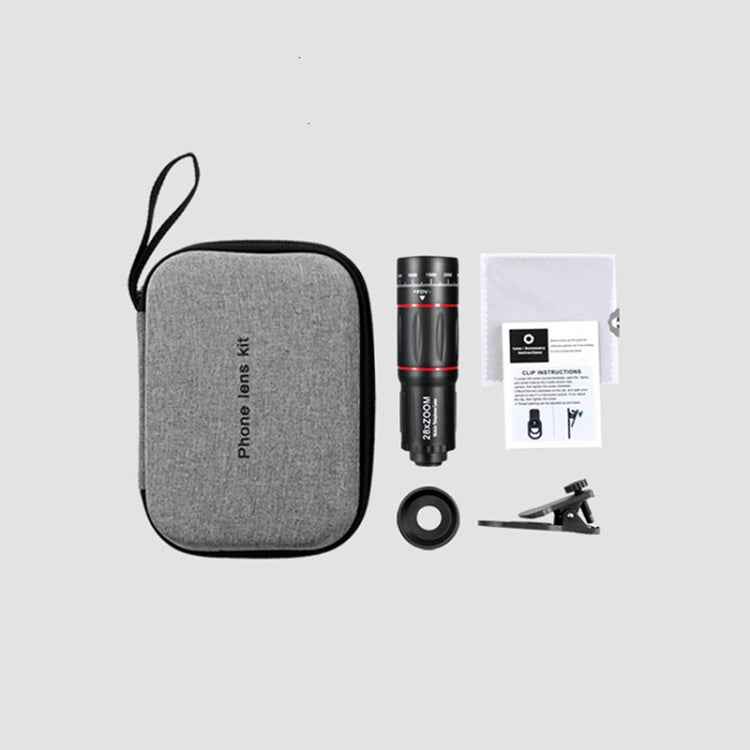 W28-QK Mobile Phone Universal Lens Telescope 28X Big Pocket Set