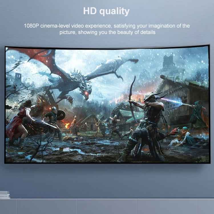 6 in 1 USB 2.0 x 3 + HDMI + RJ45 + 8 Pin Female Charging Port to 8 Pin Male Multi-function Dock Station Adapter