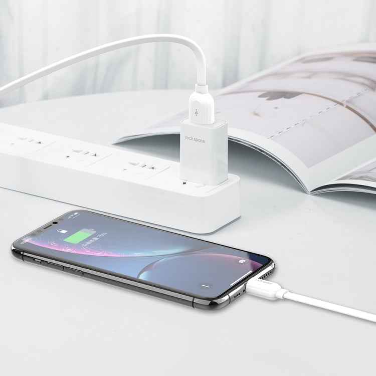 ROCK S5 2A Micro USB Charging + Data Synchronization TPE Flat Shape Data Cable, Cable Length: 1m