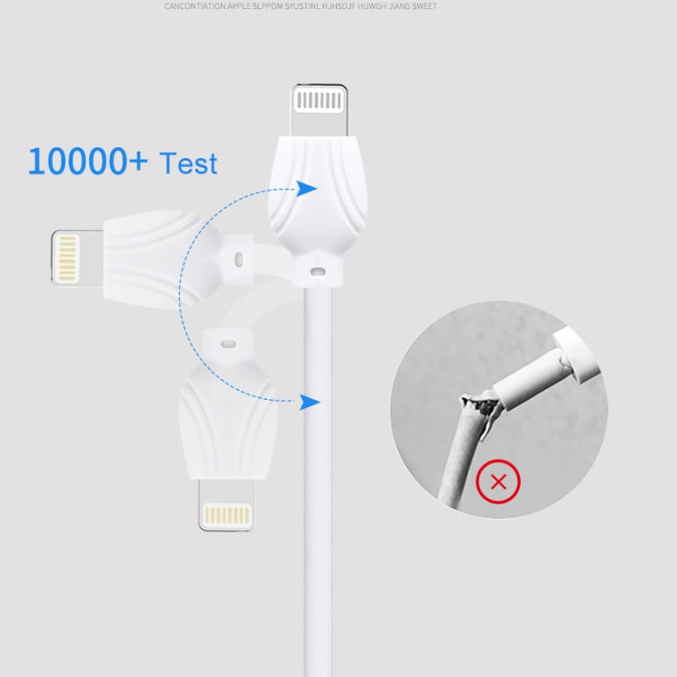awei CL-63 2.5A 8 Pin Charging + Transmission Aluminum Alloy Data Cable, Length: 1m