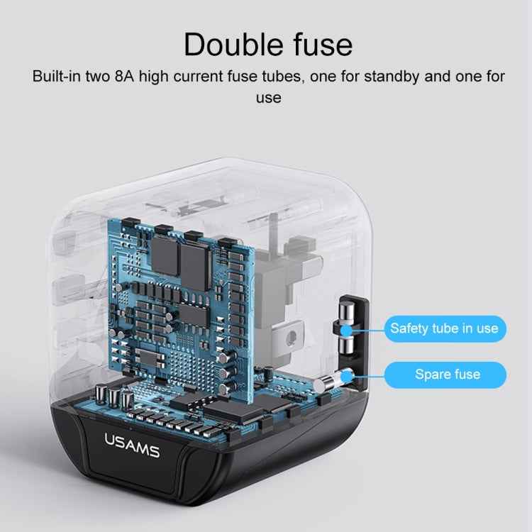 USAMS US-CC173 T55 12W Universal Multi Plug Travel Charger