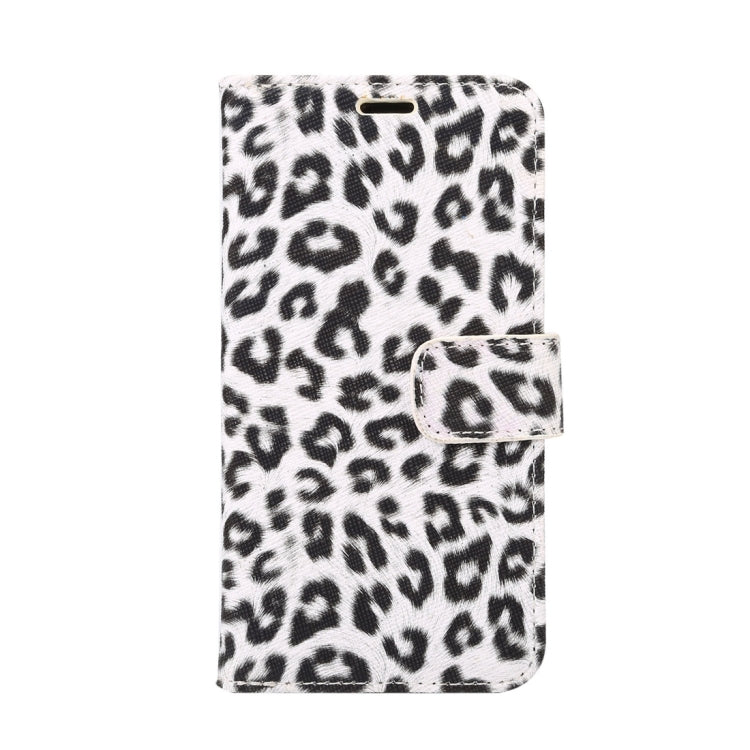 For iPhone X Leopard Pattern PU + PC Horizontal Flip Leather Protective Case with Holder & Card Slots, For X