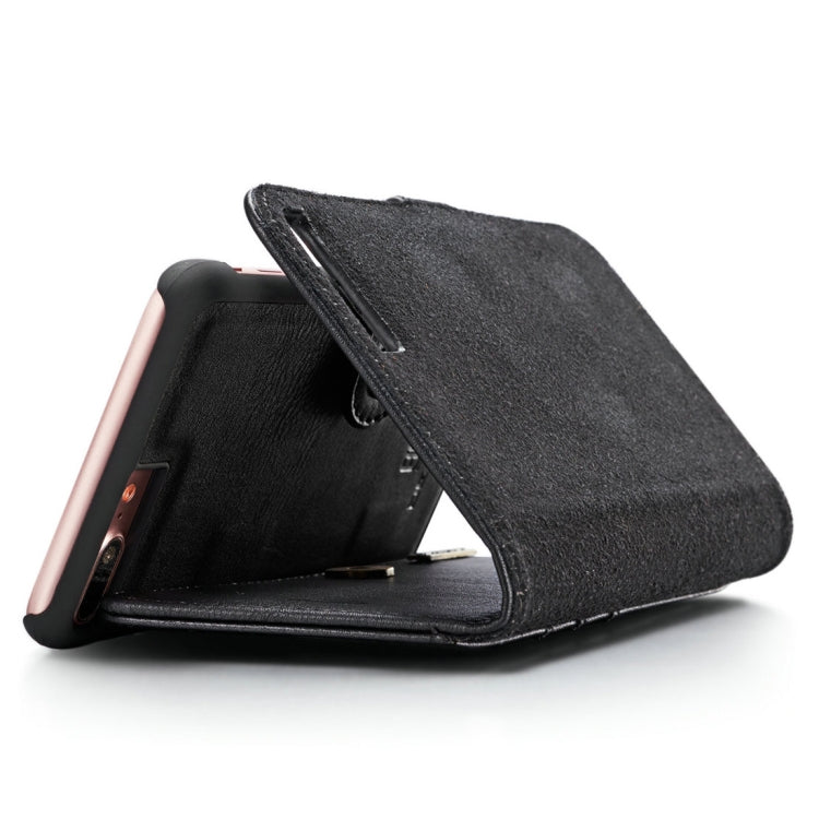 DG.MING for iPhone 8 Plus & iPhone 7 Plus Crazy Horse Texture Horizontal Flip Detachable Magnetic Protective Case with Holder & Card Slots & Wallet