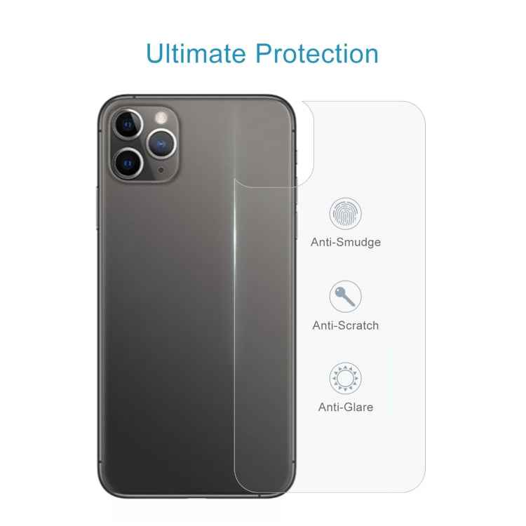 For iPhone 11 Pro 9H 2.5D Half - Screen Transparent Mobile Phone Tempered Glass Film Back Film