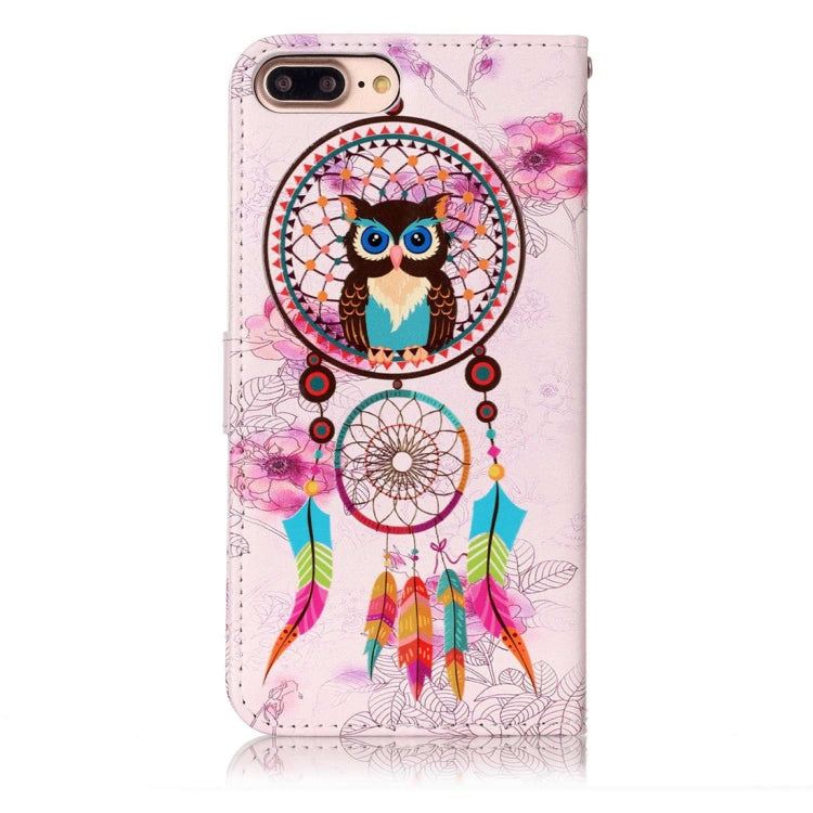 For iPhone 8 Plus & 7 Plus Embossed Horizontal Flip Leather Case with Holder & Card Slots & Wallet & Photo Frame