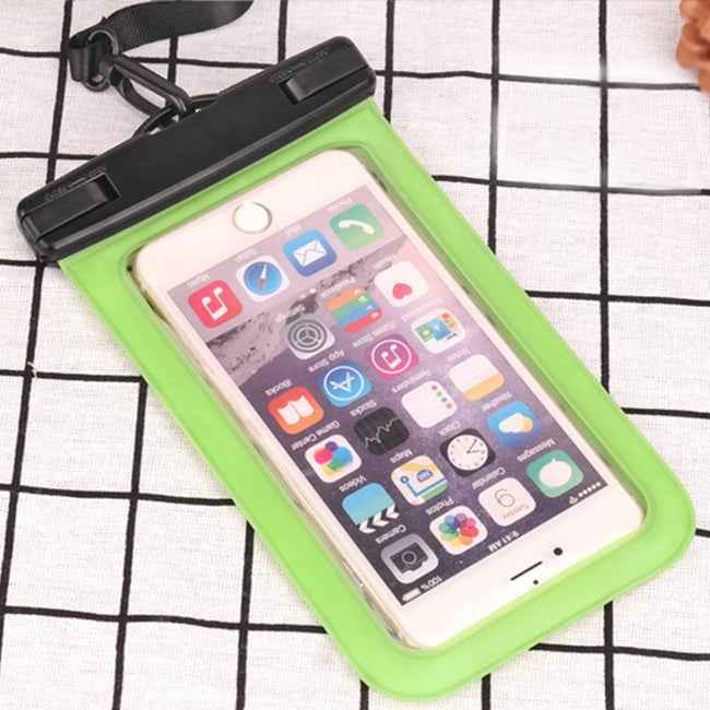 PVC Transparent Universal IPX8 Waterproof Bag with Lanyard for Smart Phones below 6.3 inch