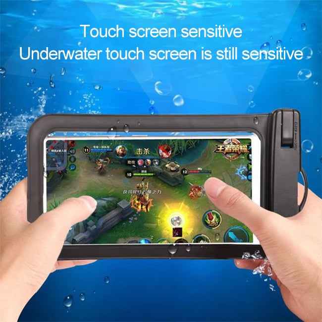 PVC Transparent Universal IPX8 Waterproof Bag with Lanyard for Smart Phones below 6.3 inch