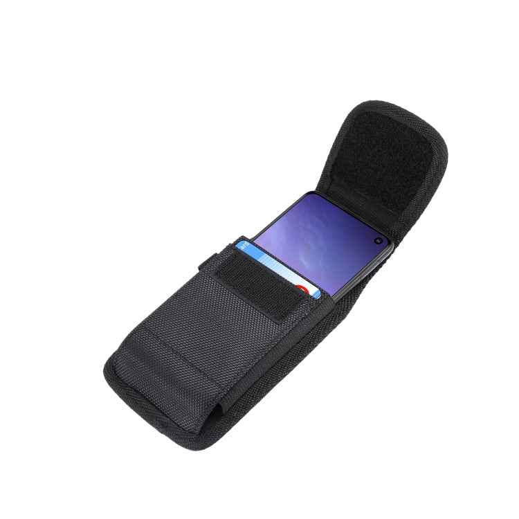 5.2 inch Universal Vertical Nylon Fabric Waist Bag for Galaxy S10e, Huawei P30 & Honor 8
