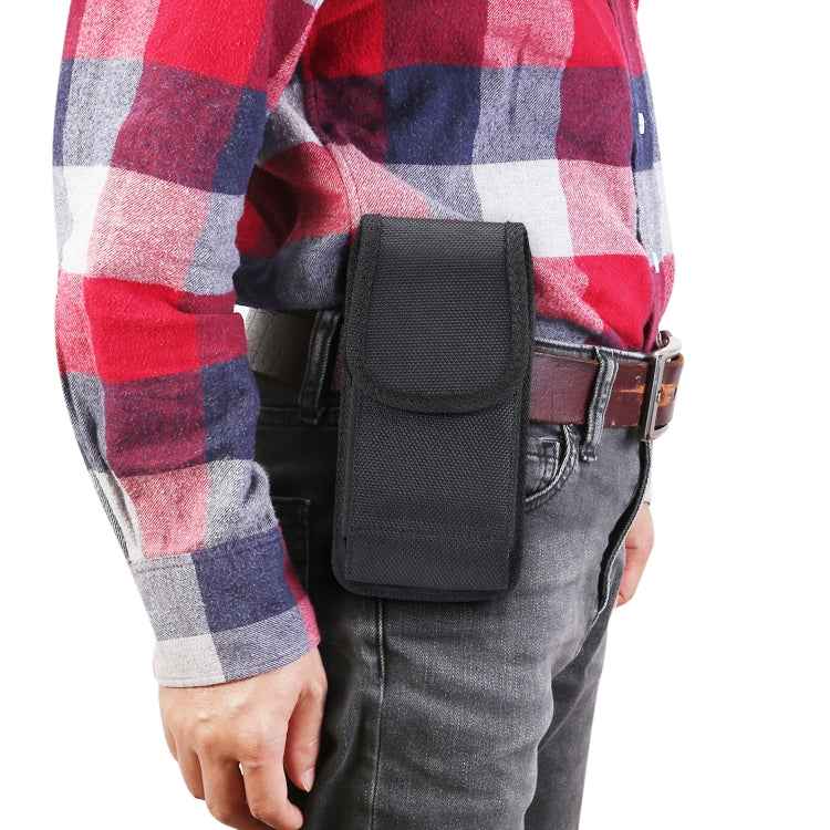 5.2 inch Universal Vertical Nylon Fabric Waist Bag for Galaxy S10e, Huawei P30 & Honor 8