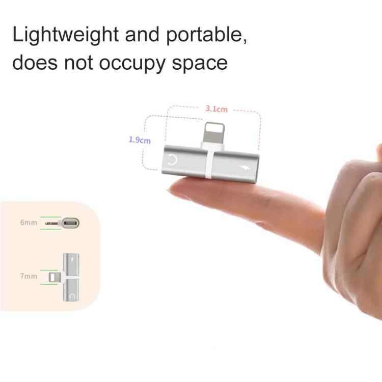 2 in 1 8 Pin 5V 1A Listen Call Audio Converter Earphone Adapter